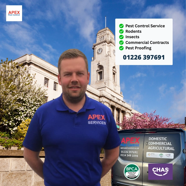 Tom Johnson, Pest Technician at Apex Pest Control, Barnsley and South Yorkshire