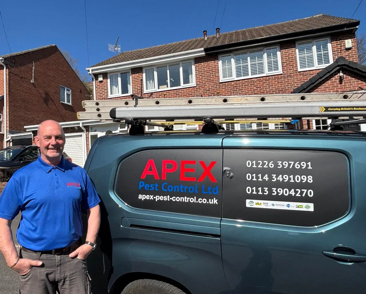 Tony Johnson, Founder and Senior Pest Technician at Apex Pest Control, Sheffield